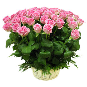 50-pink-rose-basket