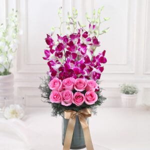 pink-roses-and-purple-orchid