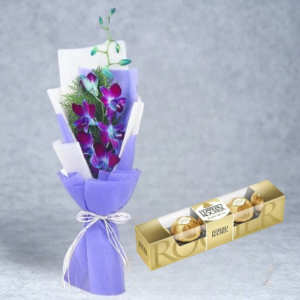 single-orchid-with-ferrero-rocher-chocolate